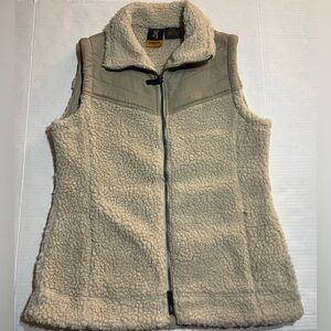 Browning Kids Cream‎ Sherpa Vest Sz Small hunting layering winter